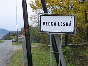 Velka Lesna Border Sign.JPG