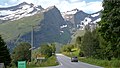 A view to Velledalen towards southwest from Riksveg 60 in 2008 August.