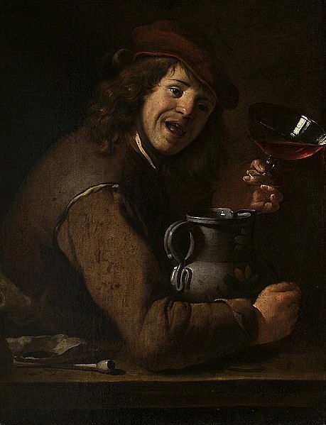 File:Vermeer van Utrecht Man drinking wine.JPG