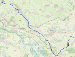 Kaart van het stroomgebied Oude IJssel