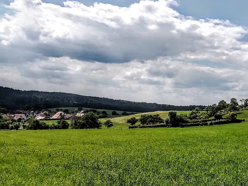 File:View into the valley of Bremke, district Göttingen.jpg