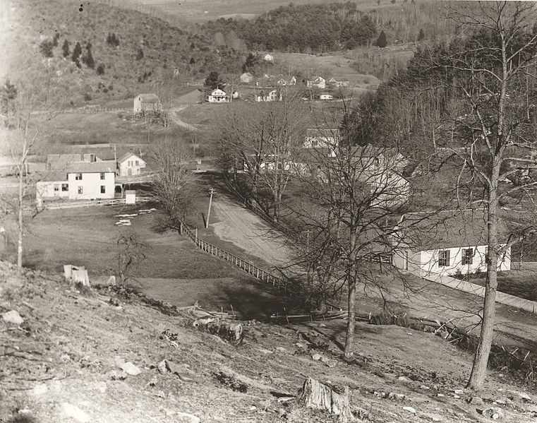 File:View of East Litchfield Village, chapel on right. 1900.jpg