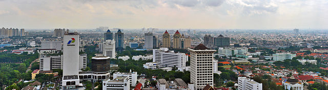 Skyline view of East Jakarta
