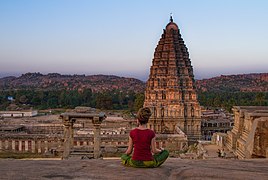 View of Virupaksha Temple from Hemkuta Hill