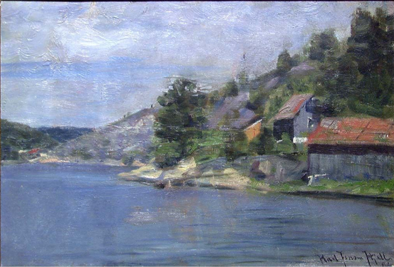 Vindfangerbugten ved Drøbak, 1886