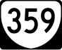 Маркер State Route 359 