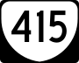 State Route 415 marker