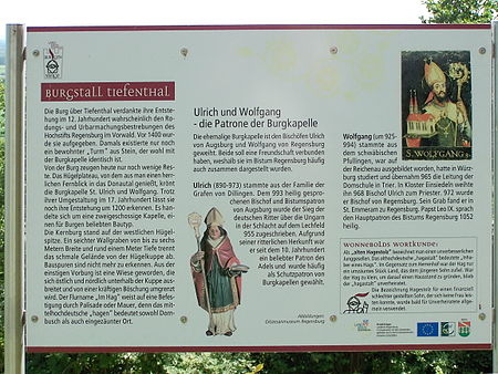 Wörth Donau Tiefenthal Infotafel