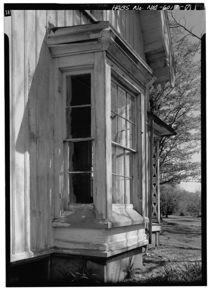 File:WEST ELEVATION, DETAIL OF BAY WINDOW - Timothy Copp House, Church, Joy, East and Okerlund Streets, Sinclairville, Chautauqua County, NY HABS NY,7-SINC,1-7.tif