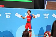 Deutsch: Gewichtheben bei den Olympischen Jugendspielen 2018; Tag 2, 10. Oktober 2018; Jungen 62 kg English: Weightlifting at the 2018 Summer Youth Olympics at 8 October 2018 – Boys' 62 kg