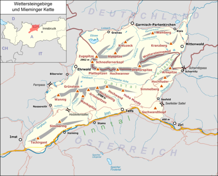 Wettersteingebirge und Mieminger Kette