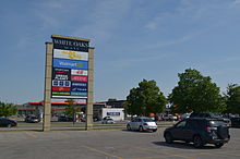 White Oaks Mall's parking lot, southeast entrance. WhiteOaksMall.JPG