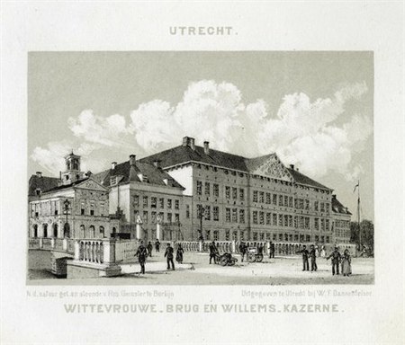 Willemskazerne Utrecht zwart wit