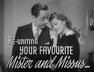 <span class="mw-page-title-main">Nick and Nora Charles</span> Fictional characters in the novel The Thin Man and adapted for film