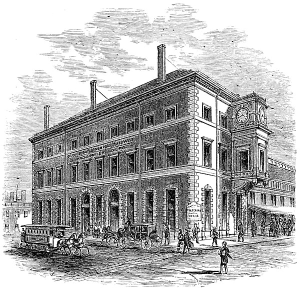 The Old Colony Railroad's terminal in Boston