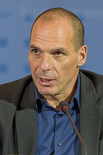 Yanis Varoufakis Greek-Australian political economist and author, Greek finance minister