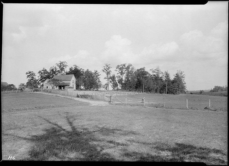 File:"Home of a small farmer in Sevier County, Tennessee. Poor soil and sheet erosion is much in evidence." - NARA - 532630.jpg