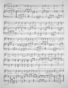 Tweede pagina van de partituur.
