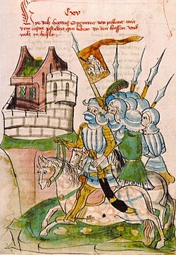 Žygimont Karybutavič, Pahonia. Жыгімонт Карыбутавіч, Пагоня (1443).jpg