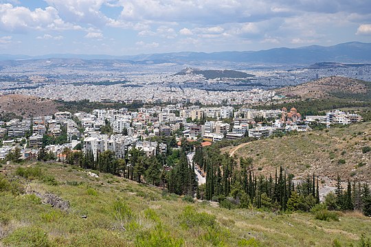 View of Vyronas from Kareas