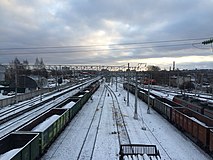 Вид в сторону ст. Петрозаводск-Пассажирский.