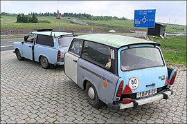 Matching station wagon and trailer