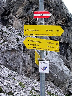 Alpine Pass Route A hiking trail