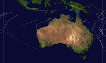 The summary of the 1966-67 Australian region cyclone season. 1966-1967 Australian cyclone season summary.jpg