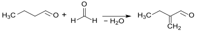 Synthese von 2-Ethylacrolein