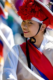 Korean traditional dancer