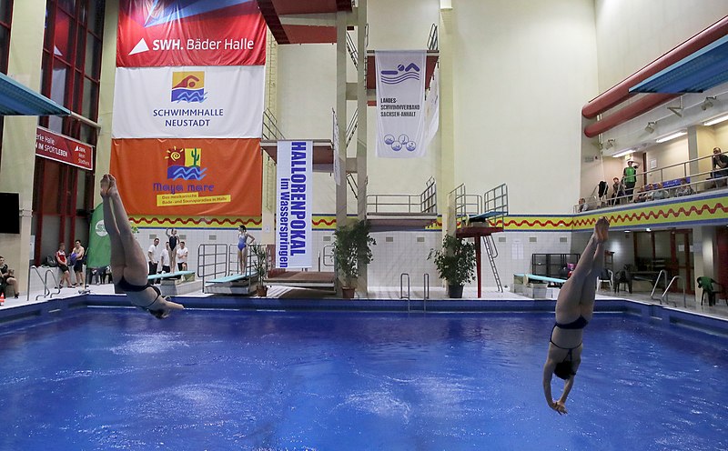 File:2020-01-25 47. Hallorenpokal Training Synchronized diving Women (Martin Rulsch) 25.jpg