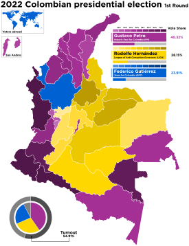 2022 Colombian presidential election - First Round.svg