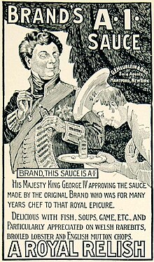 American A.1. Sauce advertisement from 1906 A1 ad 1906.jpg