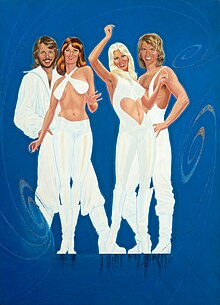 ABBA – 1977 Hans-Arnold Teuschler, Öl-Mischtechnik auf Leinwand 100 × 72 cm