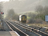 The start of the line at Craven Arms, where it diverges from the Welsh Marches line ATW-153361-HeartofWales-02.jpg