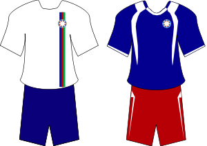 Классическая футбольная форма сборной Азербайджана
