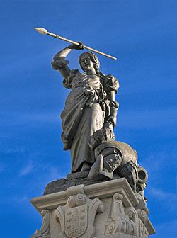 A Coruña. María Pita’s statue