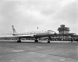 Aereo precipitato all'aeroporto di Schiphol (Amsterdam, Paesi Bassi).  7 luglio 1958