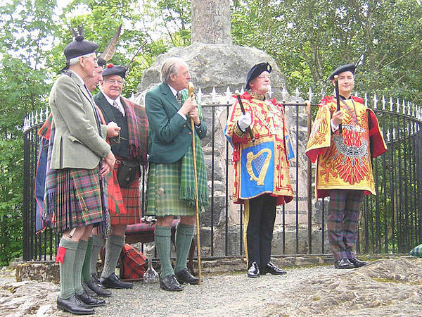 Charles Burnett, Ross Herald at the installation ceremony of the Honourable Adam Bruce as Finlaggan Pursuivant of Arms, a private herald, to Clan MacD