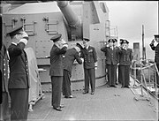 Admiral Tovey and KGVI on HMS KGV IWM A 8724