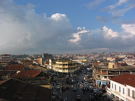 Aerial View of Kumasi in 2003