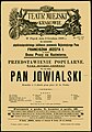 Afisz, Teatr Miejski w Krakowie, 1898