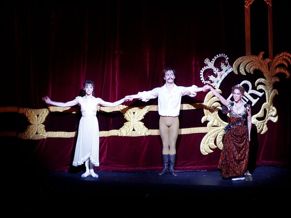 Alina Cojocaru, Johan Kobborg and Laura Morera at the curtain call of Mayerling