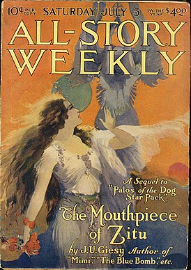Обложка журнала All-Story Weekly, в котором была опубликована первая часть романа