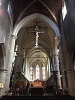 Altaar Sint-Hermes (voor basiliekwijding, daarom afwezigheid Conopeum en Tintinnabulum)