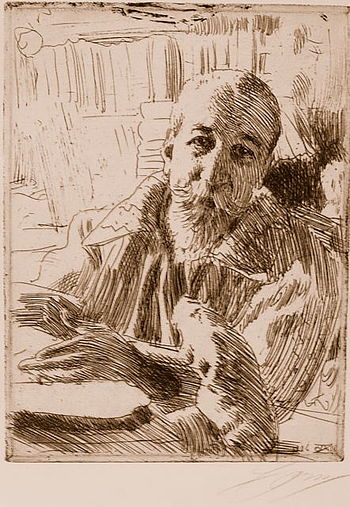 Deutsch: Porträt von Anatole France (1844-1924)