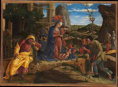 ไฟล์:Andrea_Mantegna_The_Adoration_of_the_Shepherds.jpg