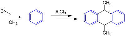 Reaktionsschema Anschütz-Anthracen-Synthese