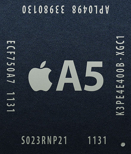 Apple A5 chip used in the iPad 2