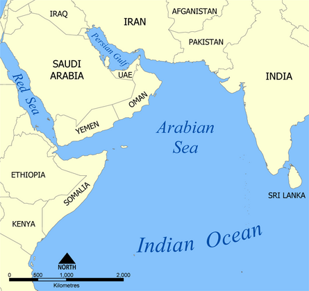 Red Sea, Saudi Arabia, Yemen, Horn of Africa, Arabian Sea, Oman, Persian Gulf, Indian Ocean